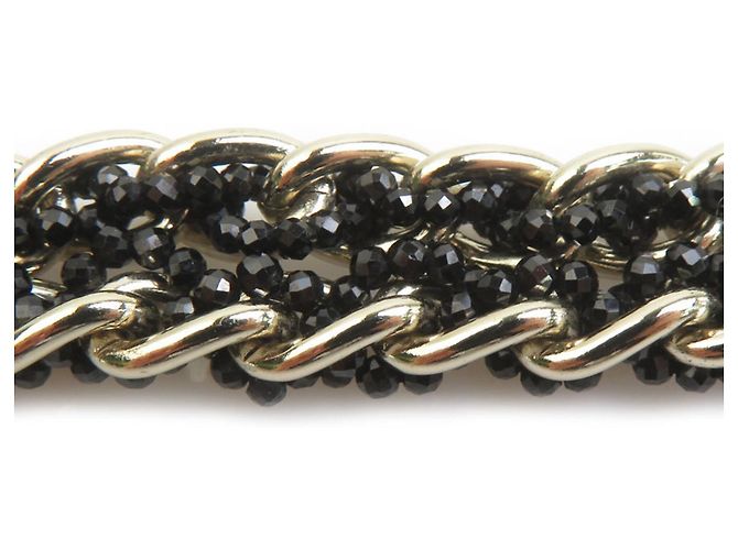 Colar Chanel Preto e Dourado - vista 5