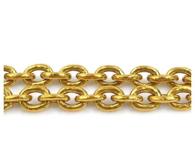 Collar de metal dorado Chanel - vista 5