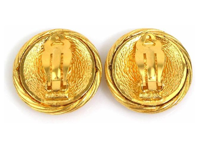 Chanel Gold Clip-On Ohrringe Golden - Ansicht 3