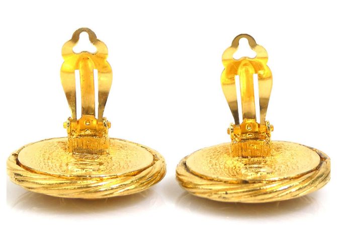 Chanel Gold Clip-On Ohrringe Golden - Ansicht 5