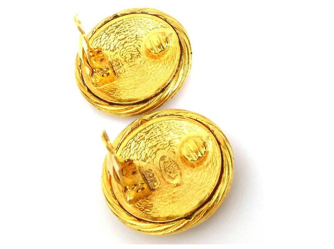 Chanel Gold Clip-On Ohrringe Golden - Ansicht 6