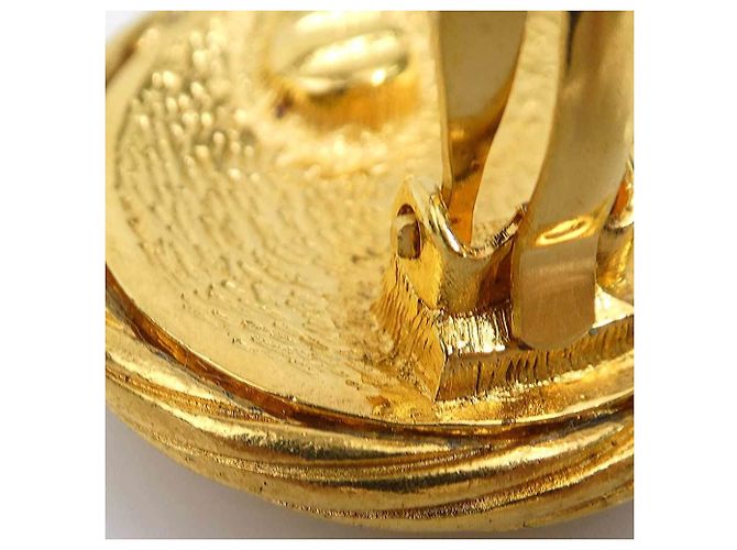 Chanel Gold Clip-On Ohrringe Golden - Ansicht 7