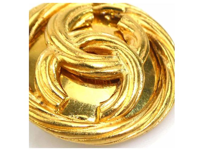 Chanel Gold Clip-On Ohrringe Golden - Ansicht 8