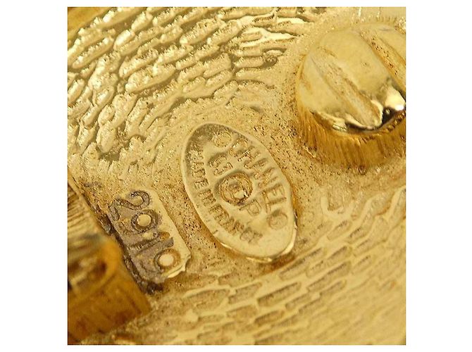 Chanel Gold Clip-On Ohrringe Golden - Ansicht 9