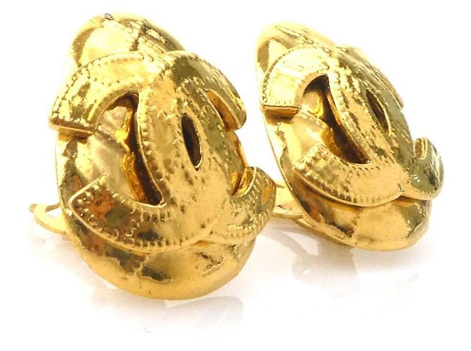 Orecchini a clip Chanel Gold D'oro - vista 2