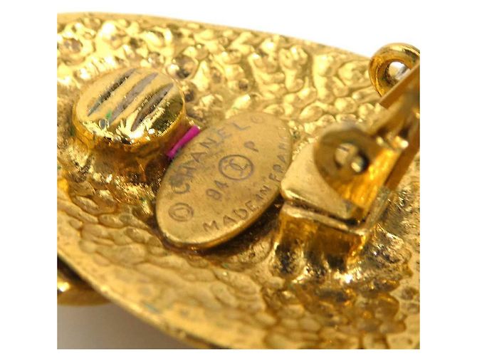 Orecchini a clip Chanel Gold D'oro - vista 7