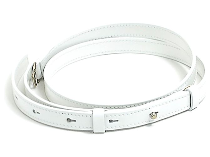 Gancini Bolso de mano/Bolso de hombro de cuero blanco Salvatore Ferragamo - vista 10