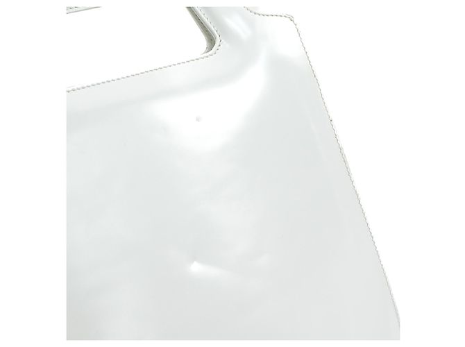 Gancini Bolso de mano/Bolso de hombro de cuero blanco Salvatore Ferragamo - vista 12