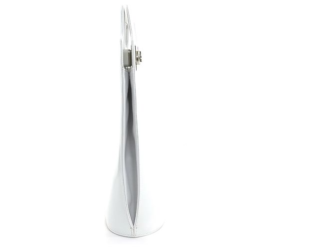 Gancini Bolso de mano/Bolso de hombro de cuero blanco Salvatore Ferragamo - vista 2