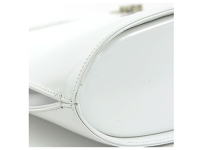 Gancini Bolso de mano/Bolso de hombro de cuero blanco Salvatore Ferragamo - vista 7