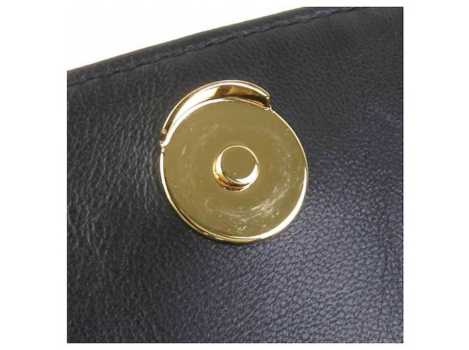 Zaino Christian Dior Caro in pelle d'agnello nera Nero - vista 9