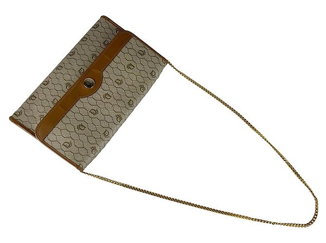 Borsa a tracolla Christian Dior Beige Brown Marrone - vista 10