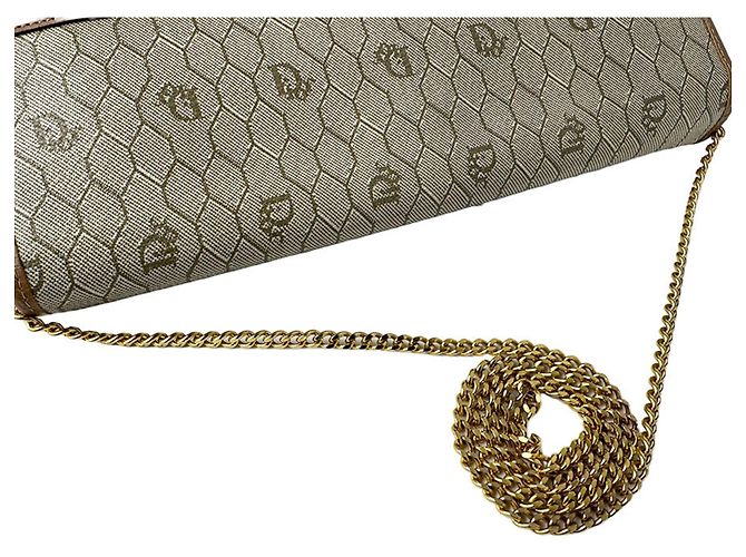 Borsa a tracolla Christian Dior Beige Brown Marrone - vista 11