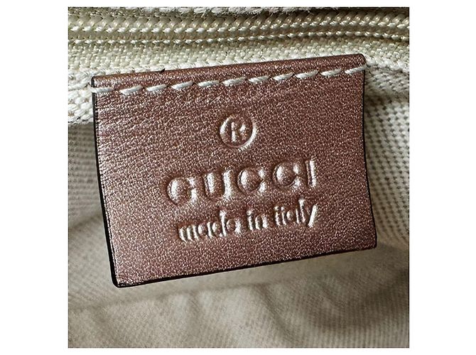 Gucci Microguccissima Leather Shoulder Bag Silvery Beige - view 13