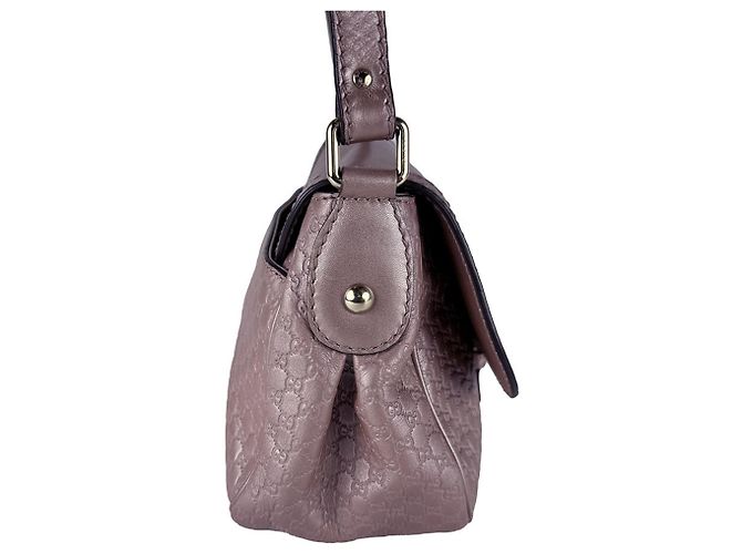 Gucci Microguccissima Leather Shoulder Bag Silvery Beige - view 2