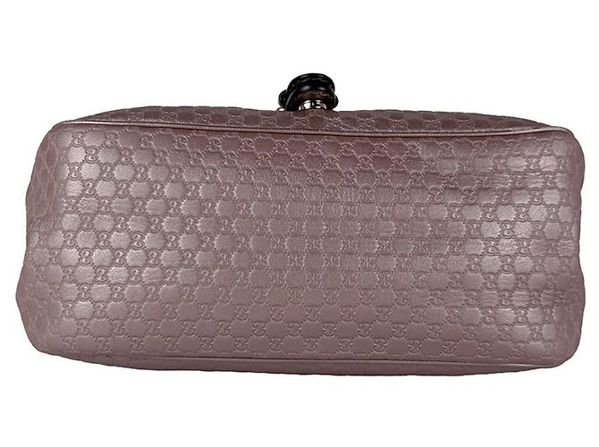 Gucci Microguccissima Leather Shoulder Bag Silvery Beige - view 4