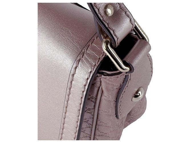 Gucci Microguccissima Leather Shoulder Bag Silvery Beige - view 7