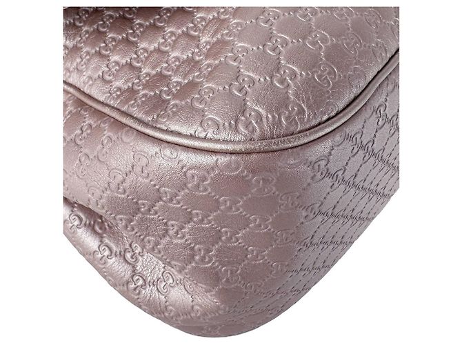 Gucci Microguccissima Leather Shoulder Bag Silvery Beige - view 8