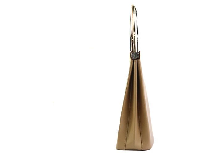 Borsa a mano Cartier in pelle beige - vista 2