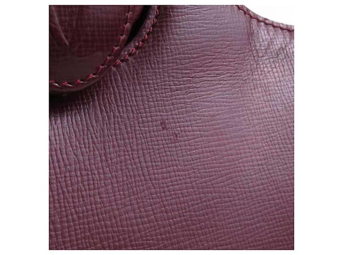 Borsa a tracolla Cartier in pelle bordeaux Bordò - vista 11