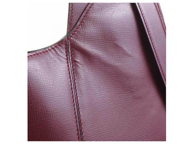 Borsa a tracolla Cartier in pelle bordeaux Bordò - vista 13
