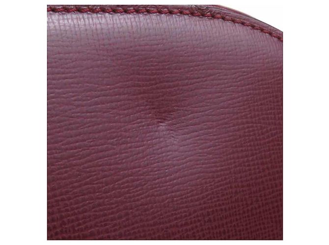 Borsa a tracolla Cartier in pelle bordeaux Bordò - vista 14