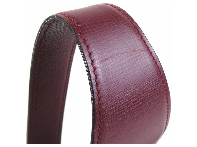 Borsa a tracolla Cartier in pelle bordeaux Bordò - vista 15