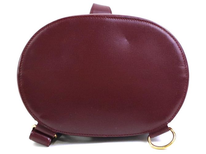 Borsa a tracolla Cartier in pelle bordeaux Bordò - vista 4