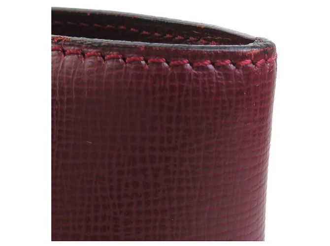 Borsa a tracolla Cartier in pelle bordeaux Bordò - vista 9