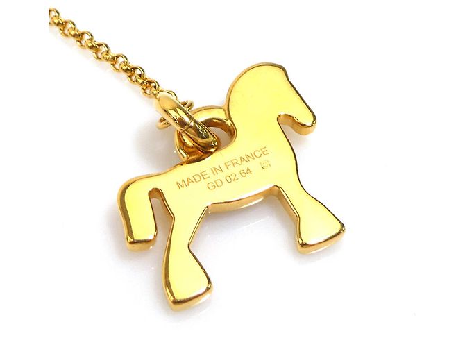 Hermès Hermes HERMES Halskette Cheval Grand Parade GP Mehrfarben Golden - Ansicht 10