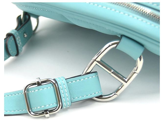 Hermès Bolsa de Ombro Hermes em Blue Atoll Azul - vista 9
