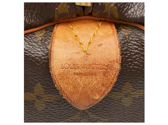 Sac Boston Louis Vuitton Monogram Keepall 55 Marron - vue 12