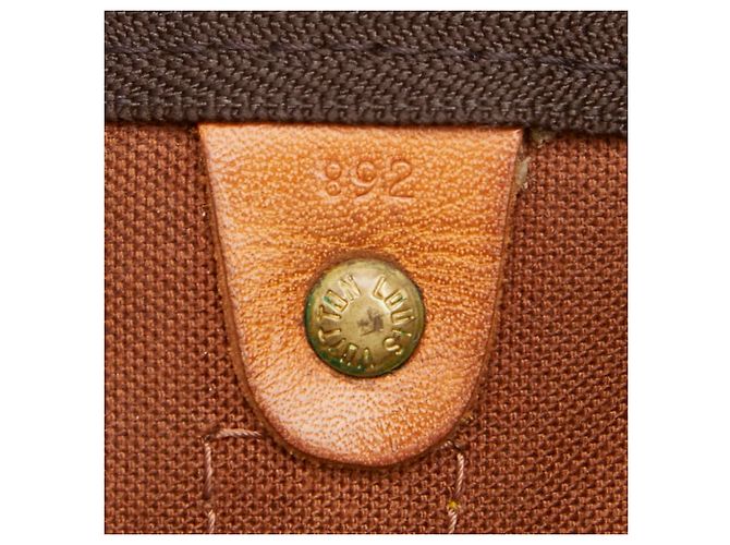 Sac Boston Louis Vuitton Monogram Keepall 55 Marron - vue 13
