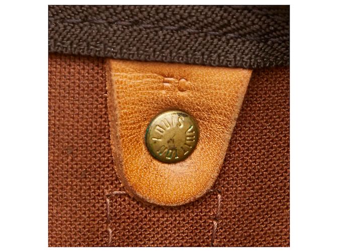Sac Boston Louis Vuitton Monogram Keepall 55 Marron - vue 14