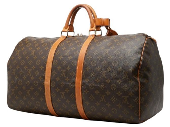 Sac Boston Louis Vuitton Monogram Keepall 55 Marron - vue 2