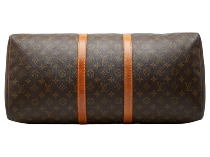 Sac Boston Louis Vuitton Monogram Keepall 55 Marron - vue 3