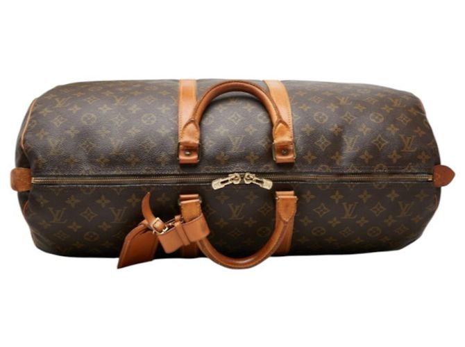 Sac Boston Louis Vuitton Monogram Keepall 55 Marron - vue 4