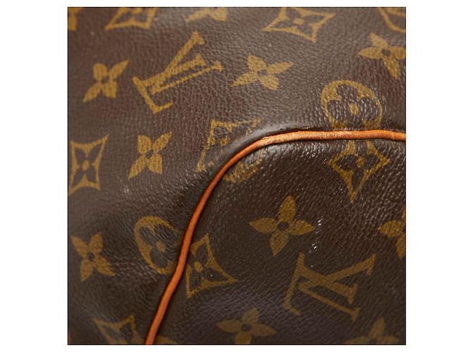 Sac Boston Louis Vuitton Monogram Keepall 55 Marron - vue 5