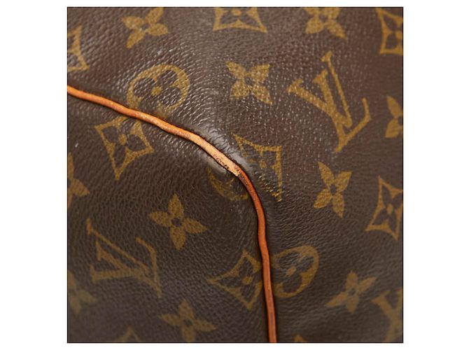 Sac Boston Louis Vuitton Monogram Keepall 55 Marron - vue 6