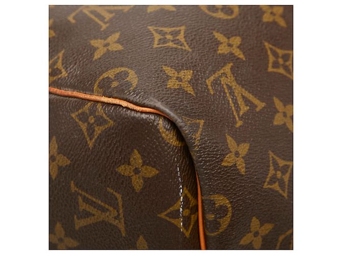 Sac Boston Louis Vuitton Monogram Keepall 55 Marron - vue 8