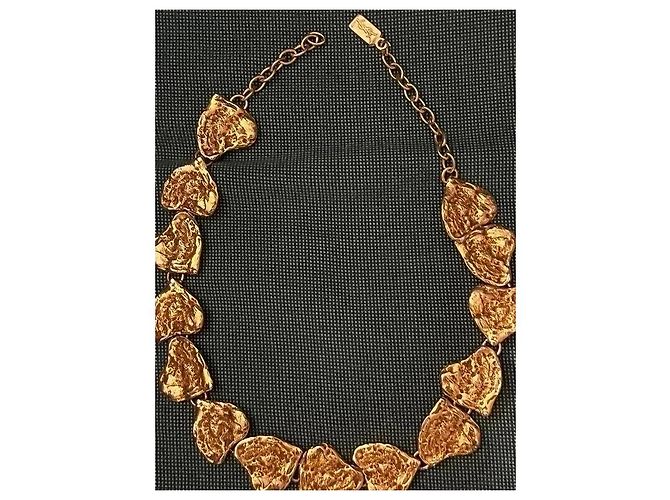 Parure Collana e Bracciale Yves Saint Laurent in Metallo Dorato D'oro - vista 4