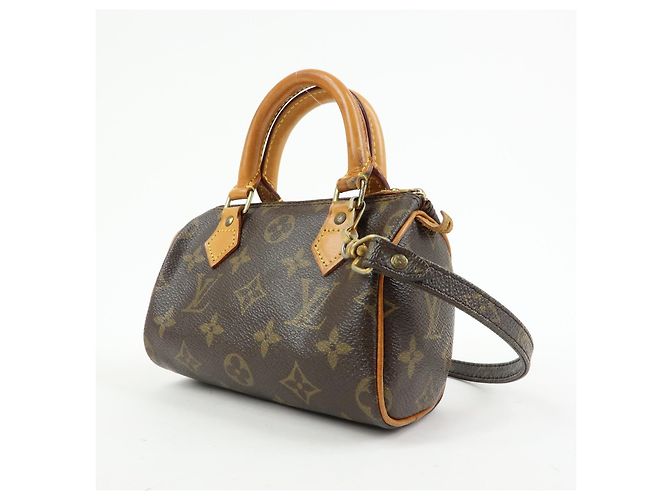 Louis Vuitton Speedy Mini HL Monogram Canvas Castaño - vista 3