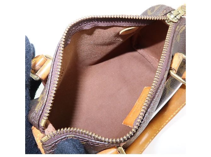 Louis Vuitton Speedy Mini HL Monogram Canvas Castaño - vista 5