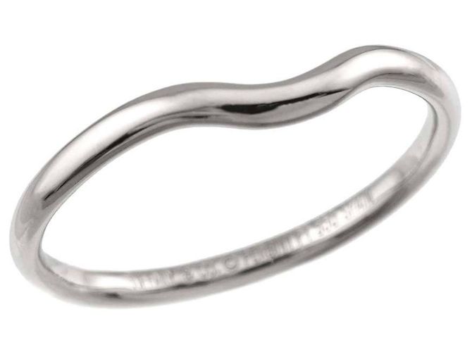 Autre Marque Tiffany & Co. Curved Band 2 Ring aus Platin - Ansicht 4