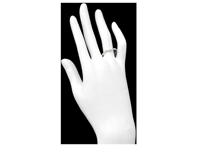 Autre Marque Tiffany & Co. Curved Band 2 Ring aus Platin - Ansicht 6