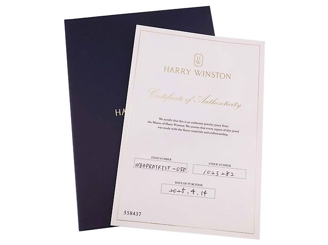Anillo Harry Winston Trist One Row Band Ring - vista 8