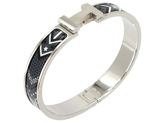 Hermès Hermes Clic HH Bandana Bangle Grand Classic Silver - vista 6