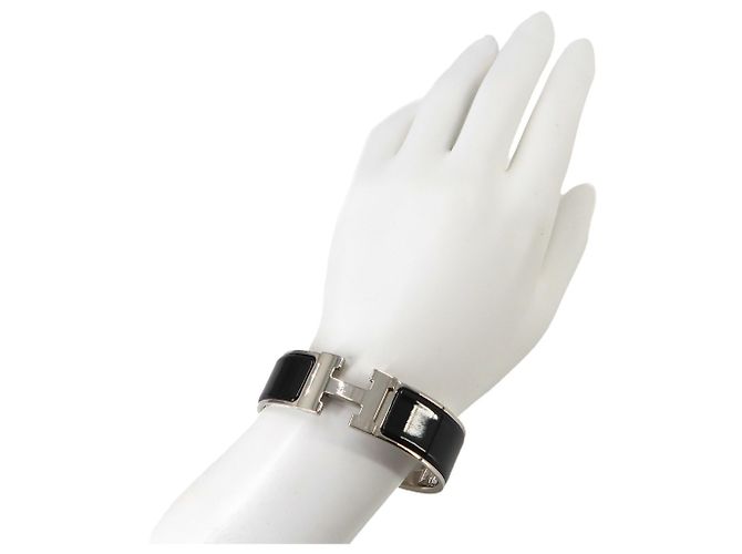 Hermès Hermes Clic Clac H PM Bangle Black Silvery - view 7