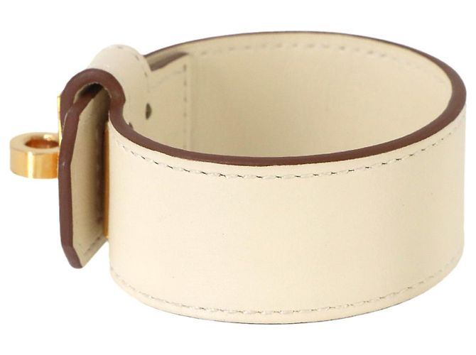 Hermès Pulsera Hermes Kelly Twist PM Blanco Dorado - vista 4