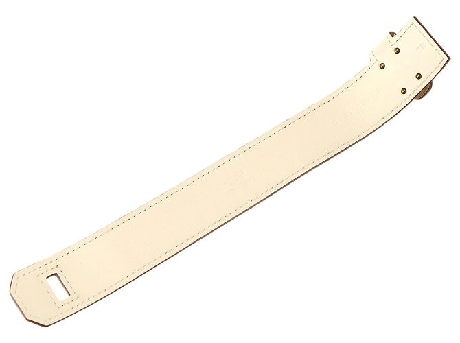 Hermès Pulsera Hermes Kelly Twist PM Blanco Dorado - vista 6